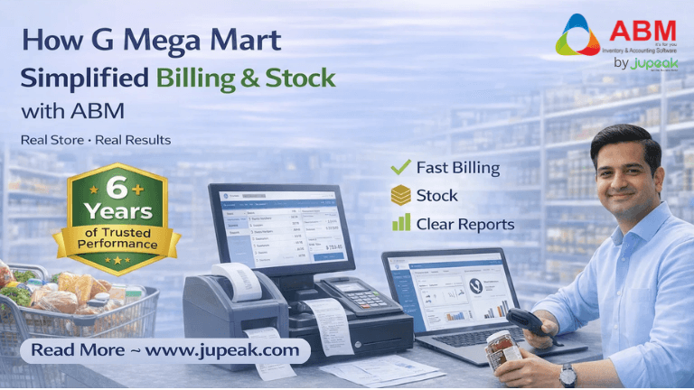 How G Mega Mart Shop Simplified Billing & Stock with ABM